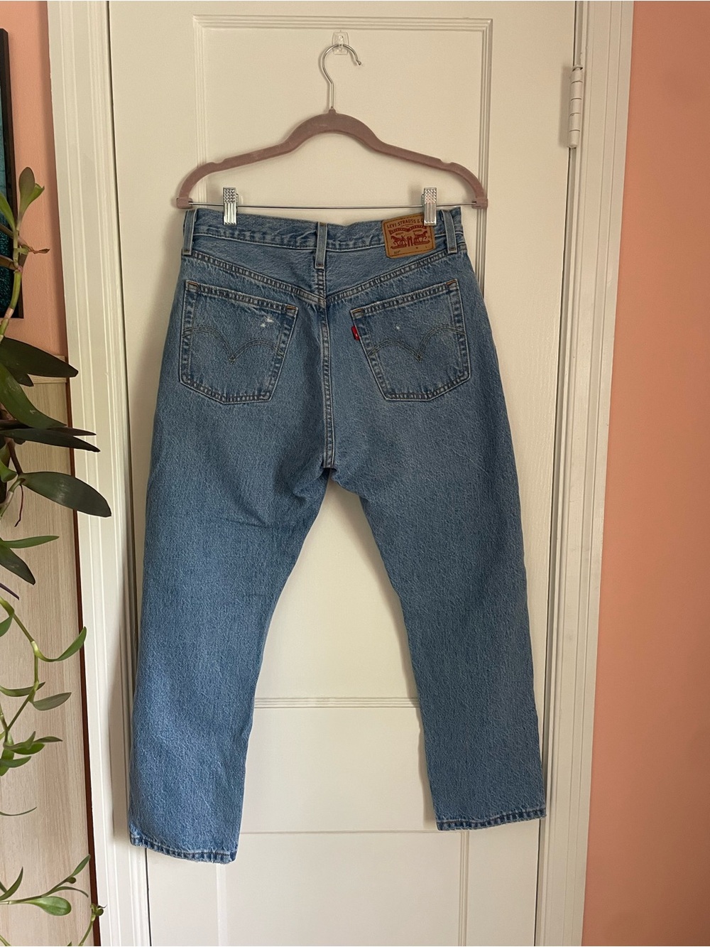 Levi's 501 Button-Fly Jeans with Rips - Picture 2 of 16